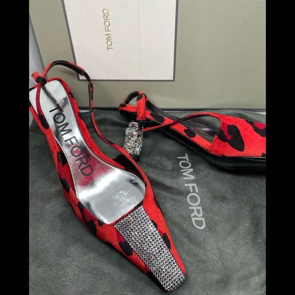 Tom Ford | Shoes | Tom Ford Velvet Animalier Crystal
